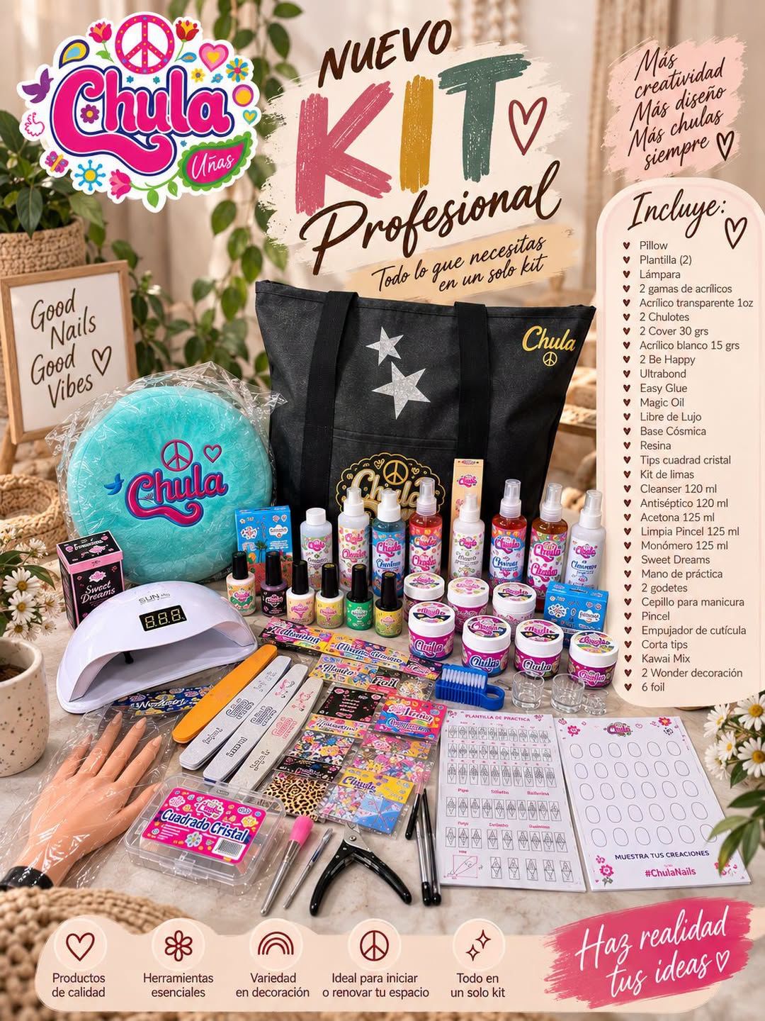 CHULI KIT (KIT UÑAS PROFESIONAL, MOCHILA)
