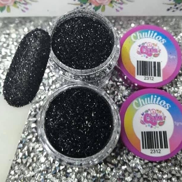 CHULITO GLITTER NEGRO 7 GR