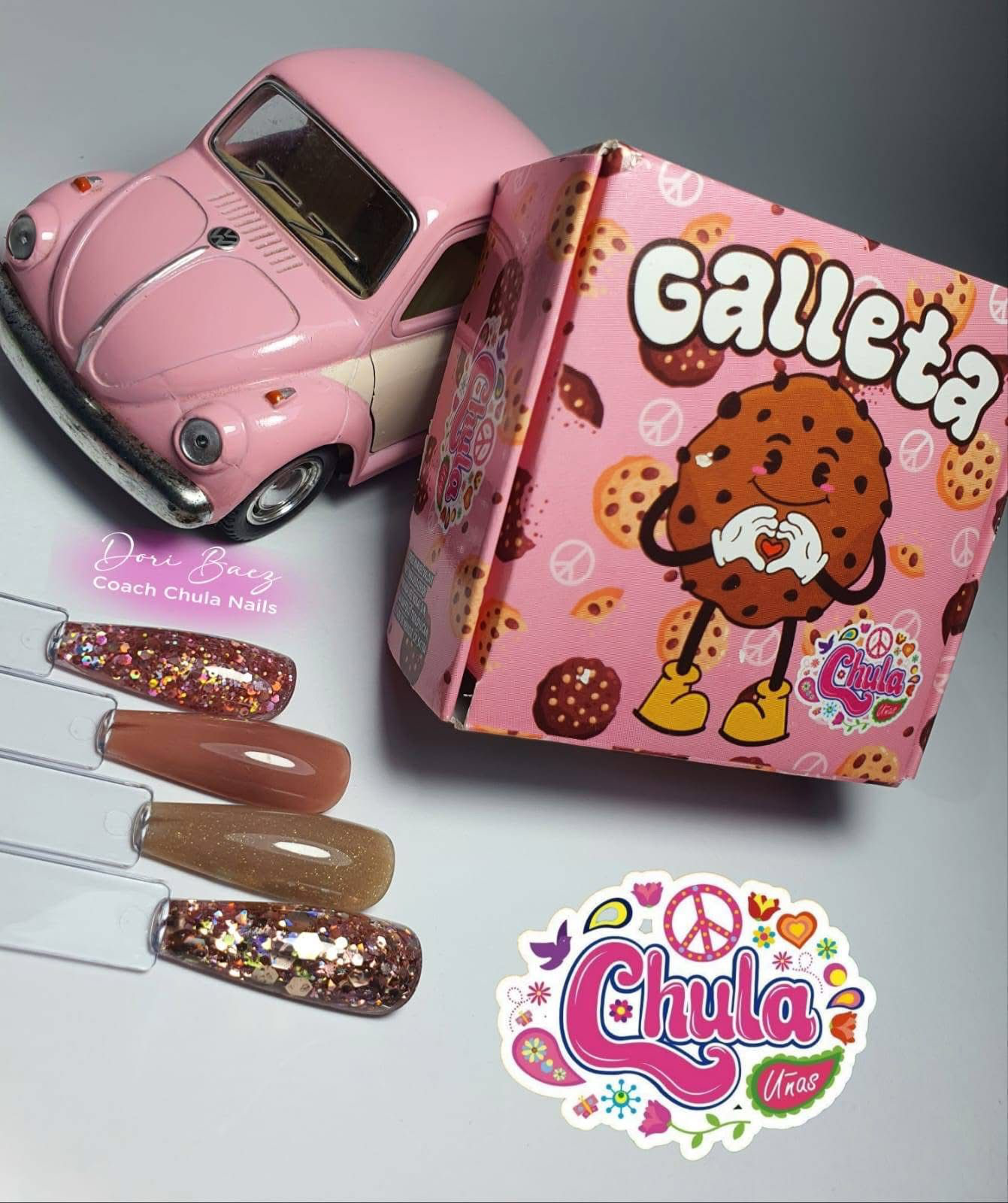 COLECCIONES DE ACRILICOS GALLETA 4 PZAS (7 GR)
