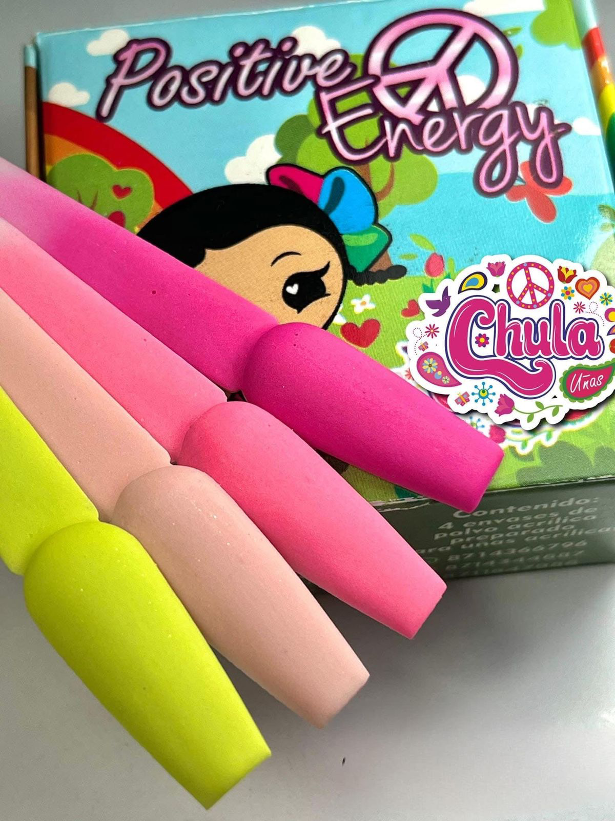 COLECCION DE ACRILICOS POSITIVE ENERGY 4 PZAS (7 GR)