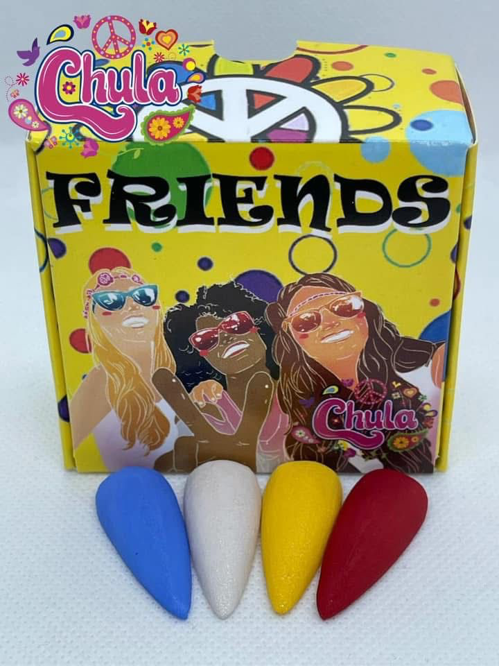 COLECCION DE ACRILICOS FRIENDS 4 PZAS (7 GR)
