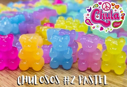 CHULOSOS TONOS PASTELES 10 PZAS