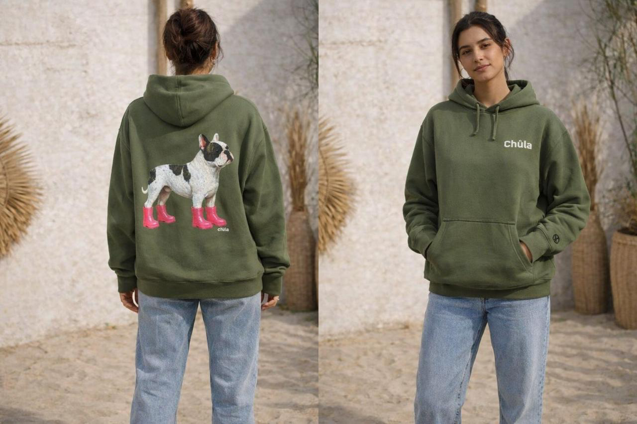 NUEVA HOODIE PINK PAWS CLUB (SUDADERA)