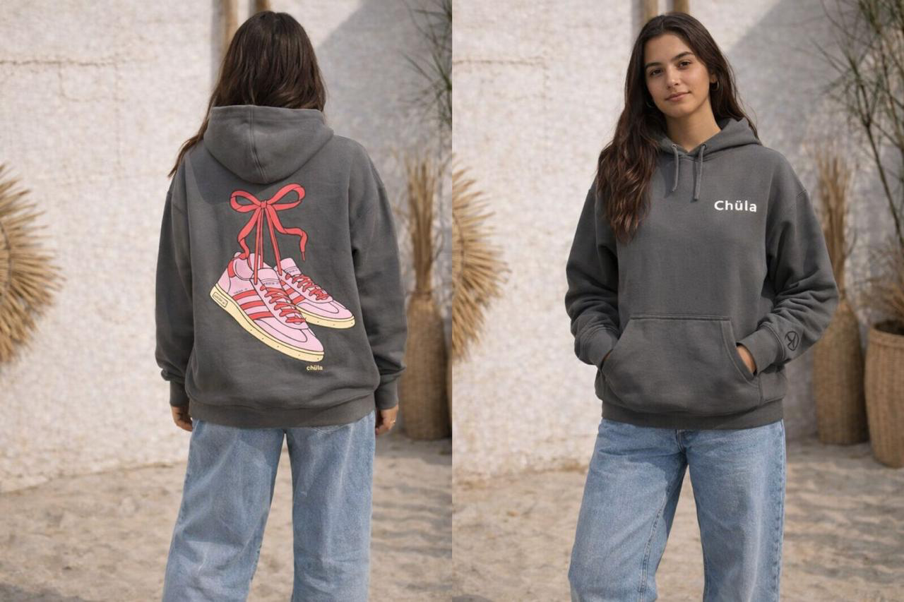 NUEVA HOODIE PINK STEPS  (SUDADERA)