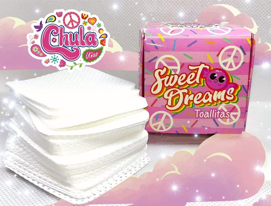 NUEVO SWEET DREAMS 200 PZAS (TOALLITAS LIMPIADORAS-CERO PELUSA)