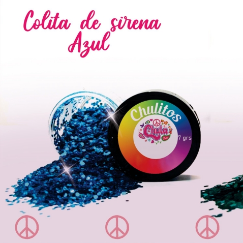 CHULITO COLITA DE SIRENA AZUL 7 GR