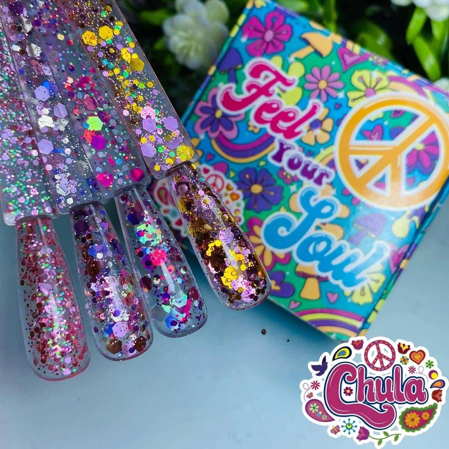 COLECCION DE ACRILICOS  FEEL YOUR SOUL 4 PZAS (7 GR)