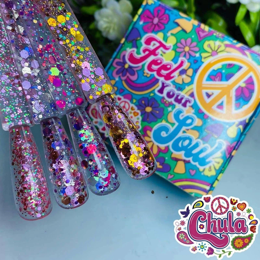 COLECCION DE ACRILICOS  FEEL YOUR SOUL 4 PZAS (7 GR)