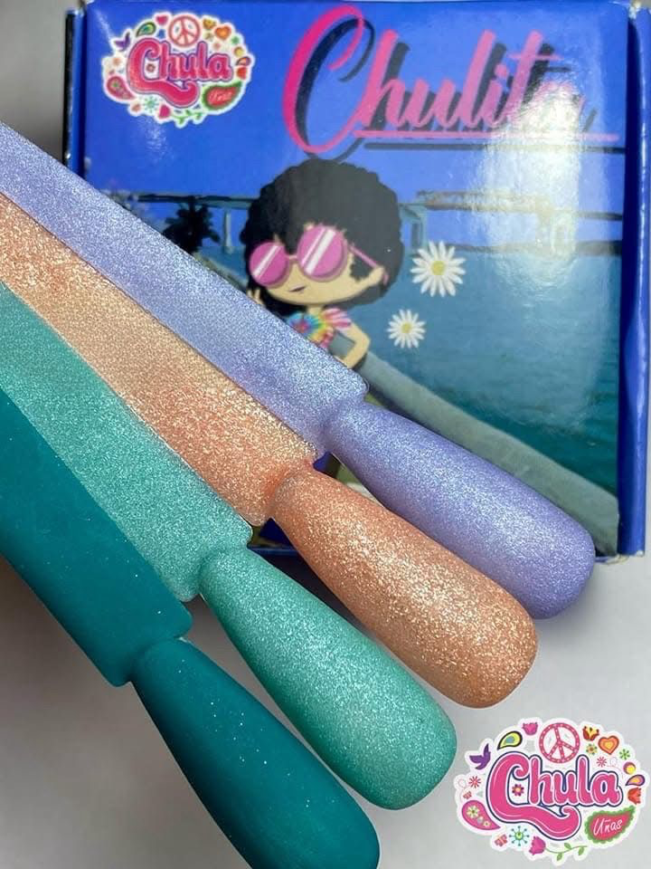 COLECCION DE ACRILICOS  CHULITA 4 PZAS (7 GR)