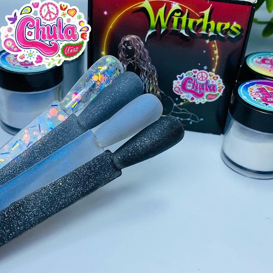 COLECCION DE ACRILICOS  WITCHES 4 PZAS (7 GR)