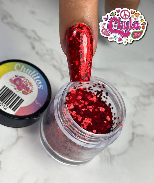 CHULITO COLITA DE SIRENA ROJO 7 GR