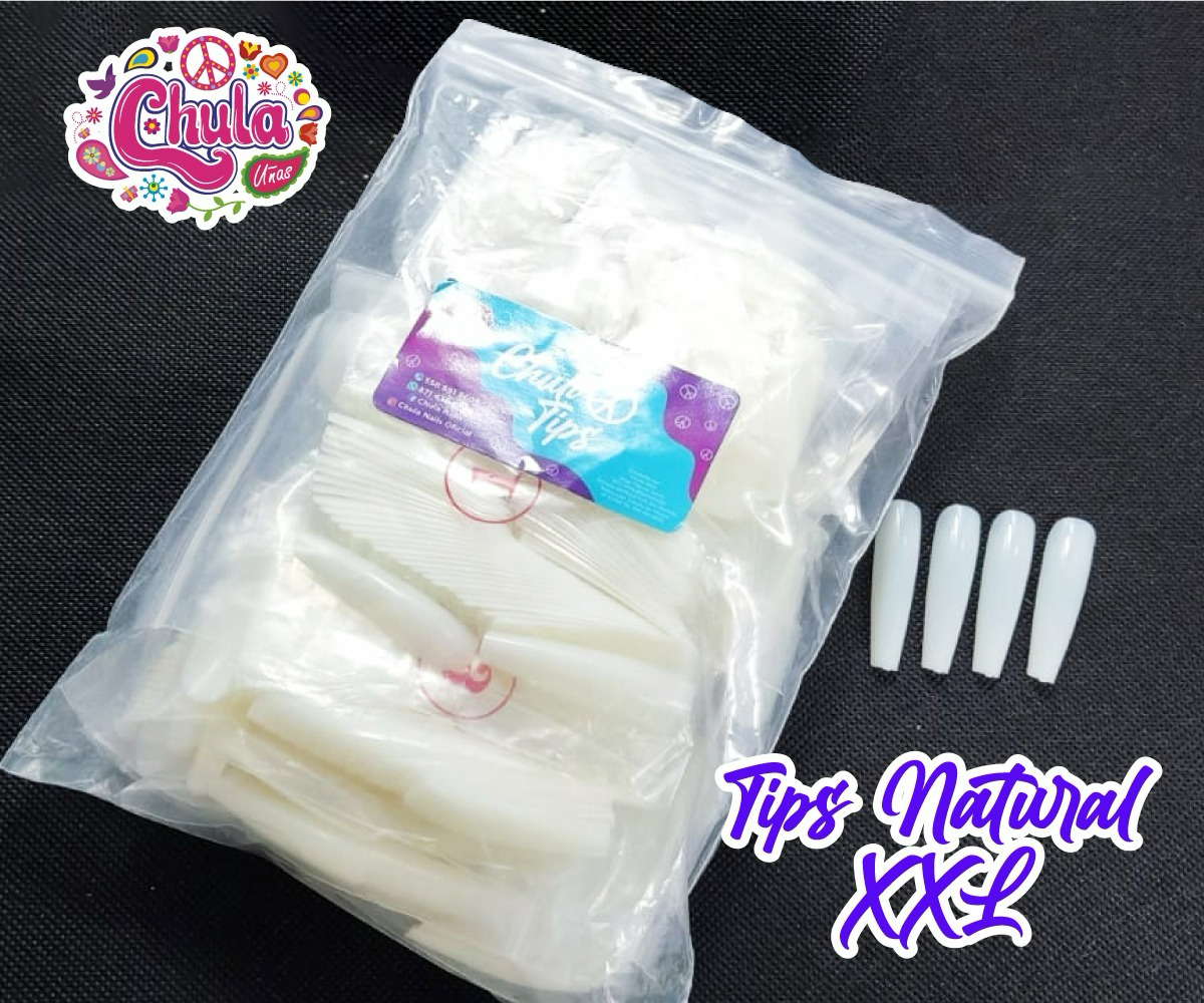CHULITIPS PRESS ON BALLERINA NATURAL XXL 500 PZAS. (BOLSA DE PLASTICO)