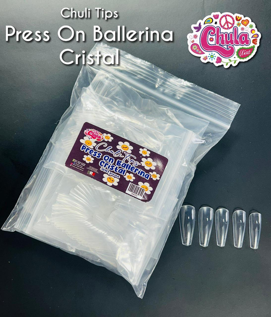 CHULITIPS PRESS ON BALLERINA CRISTAL 500 PZAS (BOLSA DE PLASTICO)