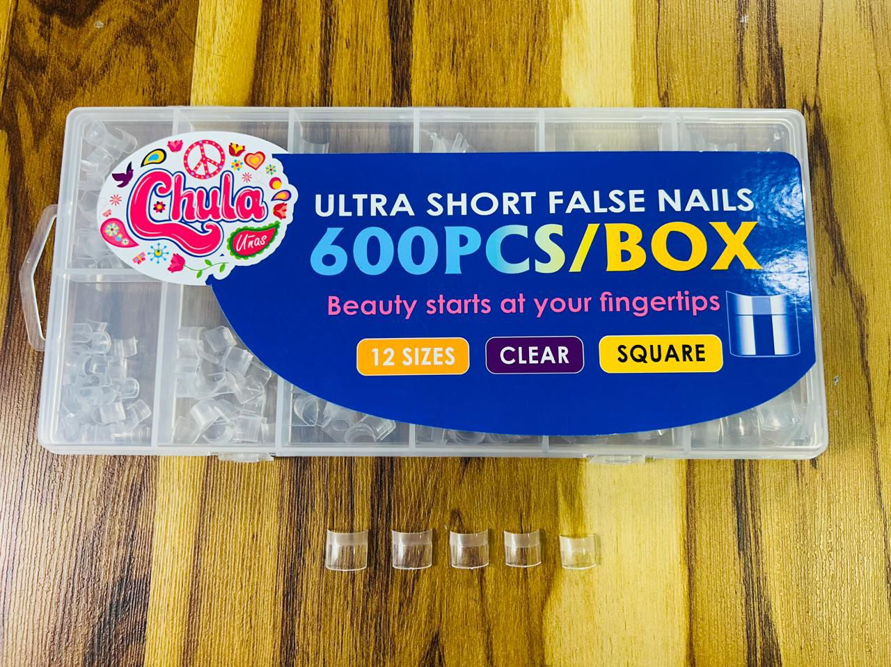 NUEVO CHULITIPS ULTRA SHORT SQUARE 600 PZAS (CAJA DURA)