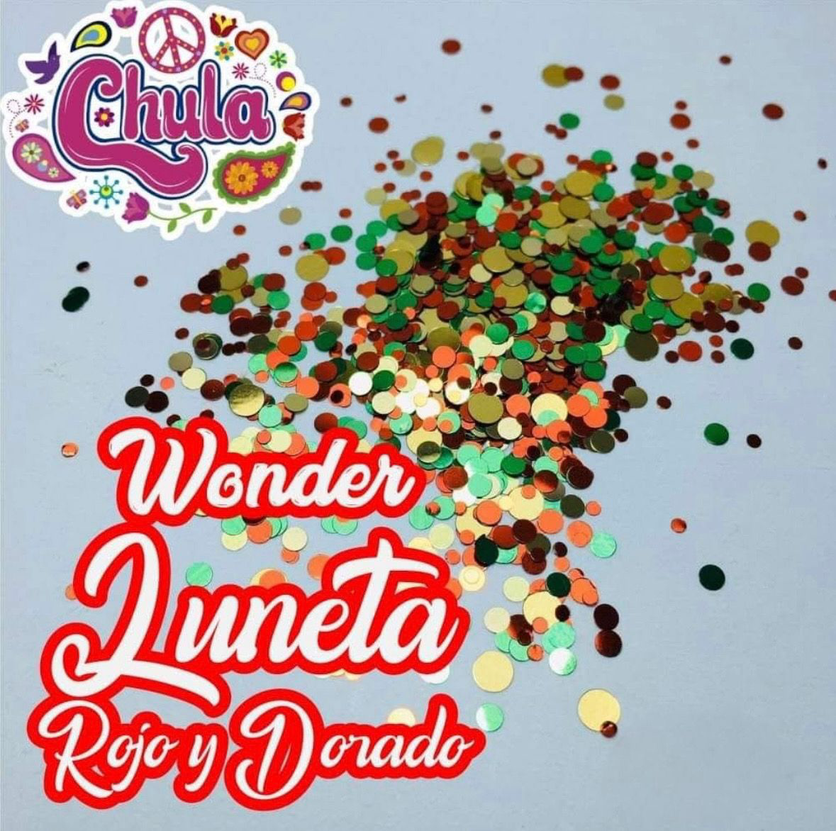 WONDERS LUNETA (ROJA & DORADO)
