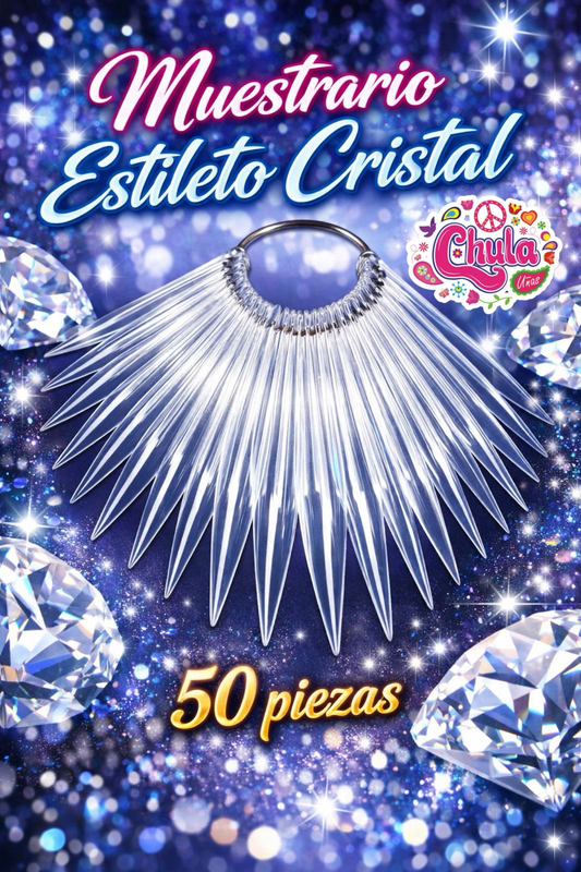 MUESTRARIO STILETTO CRISTAL 50 PZAS