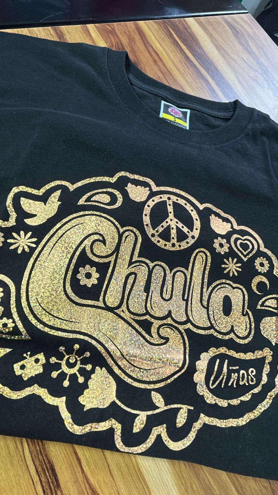 PLAYERA DORADA GRANDE